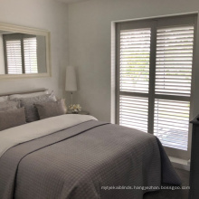 safety and good quality White window shutter door louvers sliding plantation shutters